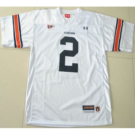 2012 New Tigers #2 Newton White Stitched NCAA Jersey