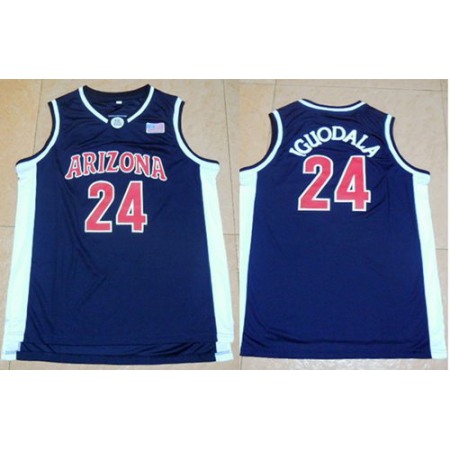 Wildcats #24 Andre Iguodala Navy Blue Basketball Stitched NCAA Jersey