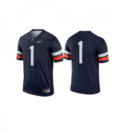 Men's Virginia Cavaliers Navy Dri-fit Legend Stitched Football Jersey