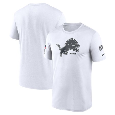 Men's Detroit Lions Nike White 2024 Salute To Service Legend Performance T-Shirt