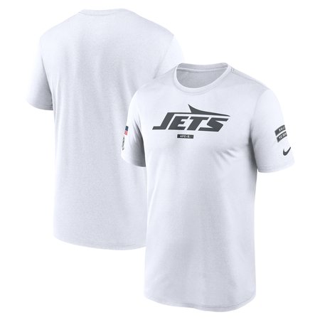 Men's New York Jets Nike White 2024 Salute To Service Legend Performance T-Shirt