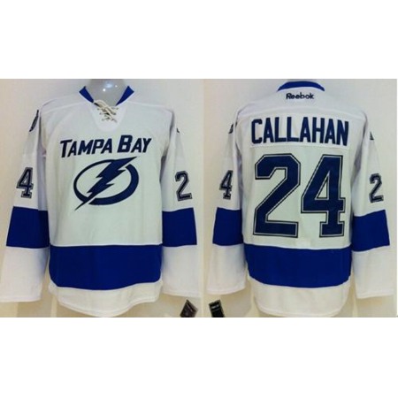 Lightning #24 Ryan Callahan White Stitched Youth NHL Jersey