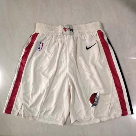 Portland Trail Blazers White Shorts