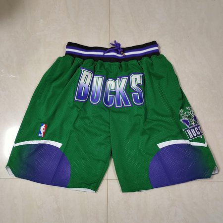 Milwaukee Bucks Green Shorts